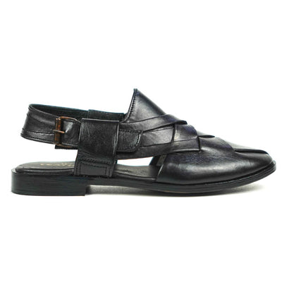 Layered Starp Peshawari Chappal