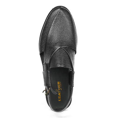 Onxy Textured Peshawari Chappal