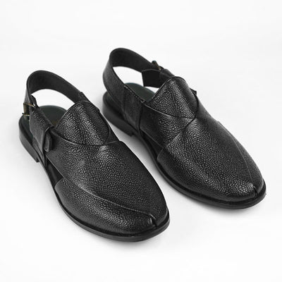 Onxy Textured Peshawari Chappal