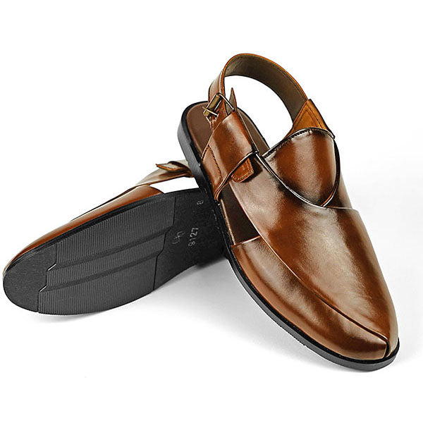 Classic Tan Peshawari Chappal