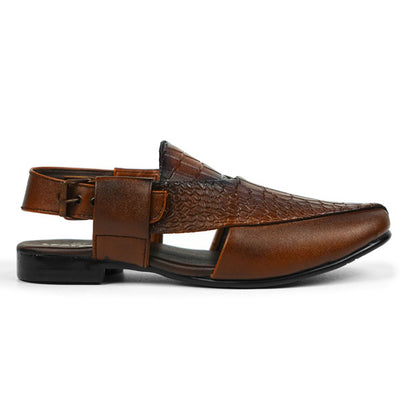 Croc-Embossed Peshawari Chapple