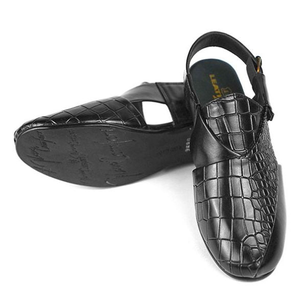 Croc-Embossed Peshawari Chapple (Copy)