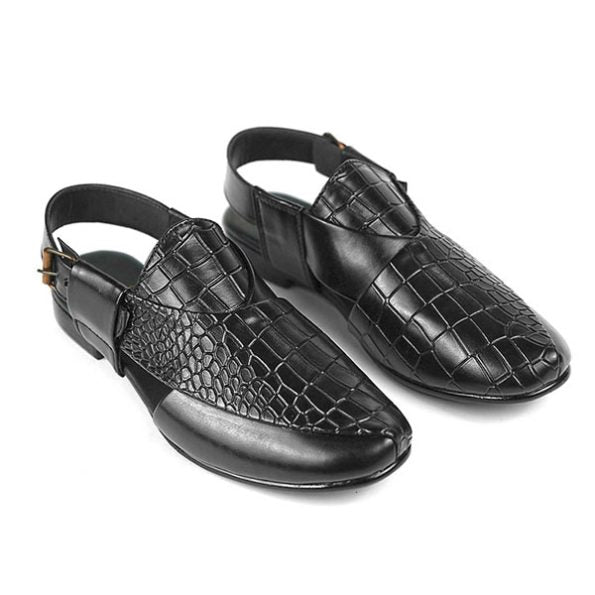 Croc-Embossed Peshawari Chapple (Copy)