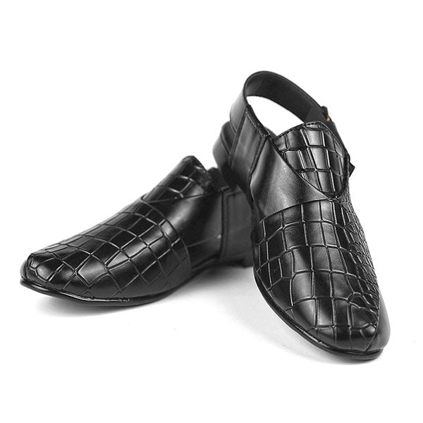 Croc-Embossed Peshawari Chapple (Copy)